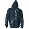 Jinx World of Warcraft - Shadowlands Queen of Destruction cipzáras kapucnis pulóver, Navy, 2XL