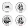 Star Wars - Join the Dark Side Set de farfurii de 4 farfurii