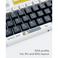 Dark Project KS-1036 PBT keycaps,  ENG/UA/RU White/Yellow