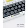 Dark Project KS-2036 PBT keycaps,  ENG White/Yellow