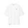 FragON - Holografisches Logo Oversize-T-Shirt Weiß, S/M