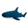 Plush toy WP MERCHANDISE Shark turquoise, 100 cm
