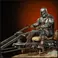 Iron Studios The Mandalorian - On Speederbike Statue Deluxe Art Scale 1/10