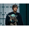 Iron Studios Il Mandaloriano - Statua di Luke Skywalker, R2-D2 e Grogu Legacy Replica 1/4