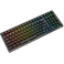 RK Royal Kludge Tastatur (tri mode RGB hot swap, Schwarzer brauner Schalter) kabellos (ENG/RU)