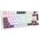 RK Royal Kludge keyboard (tri mode RGB hot swap, White sky cyan switch) sans fil (ENG/RU)