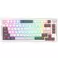 RK Royal Kludge keyboard (tri mode RGB hot swap, White sky cyan switch) sans fil (ENG/RU)