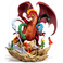Iron Studios Dungeons and Dragons - Statua da battaglia di Tiamat Demi Art Scala 1/20