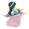 Bandai Banpresto Aladdin - Q posket historias Personajes Disney Jasmine (ver.A) Figura