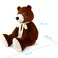 Plush toy WP MERCHANDISE Bear Barry 49 cm