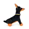 Plush toy WP MERCHANDISE Doberman Zeus in a patriotic collar 24 cm