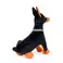 Plush toy WP MERCHANDISE Doberman Zeus in a patriotic collar 24 cm