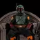 Iron Studios Star Wars - Boba Fett a trónon Delux Art Scale 1/10 méretarányban