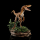 Iron Studios Jurassic Park: Velociraptor szobor Deluxe Art Scale 1/10
