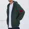 World of Tanks Zip hoodie with patches green, S