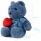 Plush toy WP MERCHANDISE Bear Gloria with a heart 21cm