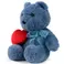 Plush toy WP MERCHANDISE Bear Gloria with a heart 21cm
