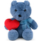 Βελούδινο παιχνίδι WP MERCHANDISE Αρκούδα Gloria με καρδιά 21cm