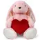 Peluche WP MERCHANDISE Lapin Jessie avec un coeur 34cm