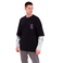 FragON T-shirt tie dye a maniche lunghe, grigio, XL