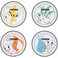 Abysse Pokemon - Set de 4 Platos - Entrantes + Pikachu