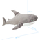 Βελούδινο παιχνίδι WP MERCHANDISE Καρχαρίας γκρι, 80 cm