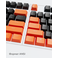 Dark Project KS-43 Keycaps PBT, ENG/RU/UA, Negro / Naranja