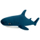 Peluche WP MERCHANDISE Requin turquoise, 50 cm