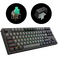 Dark Project KD87A Black / Cloud Grey - Gateron Cap Teal RGB (ENG/UA)