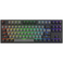 Dark Project KD87A Black / Cloud Grey - Gateron Cap Teal RGB (ENG/UA)