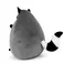 Plush toy WP MERCHANDISE Raccoon Rocky, 26 cm