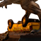 Iron Studios Jurassic Park - T-Rex támadás ikonok szobor