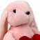 Peluche WP MERCHANDISE Lapin Jessie avec un coeur 34cm