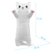 Plush pillow WP MERCHANDISE Kitty huggy Snow, 77 cm