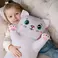 Plush pillow WP MERCHANDISE Kitty huggy Snow, 77 cm