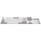 Dark Project KS-48 Keycaps PBT, ENG/RU/UA, Gris/Blanco