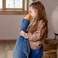 Plush pillow WP MERCHANDISE Goose Joe, blue, 78 cm