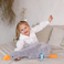 Плюшена възглавница WP MERCHANDISE Goose Sally, сива, 78 cm