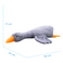 Плюшена възглавница WP MERCHANDISE Goose Sally, сива, 78 cm