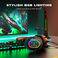 Profesjonalny gamingowy zestaw słuchawkowy Fifine H6X USB RGB, czarny