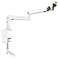FIFINE BM88 Steady Full Metal High End Boom Arm Stand, bílý