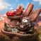 Iron Studios Cars - Lightning McQueen & Tow Mater Deluxe Art Scale 1/10 szobor