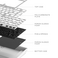 Dark Project ALU Terra Nostra Alb - Tastatură de gaming cu fir (ANSI)