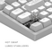 Dark Project ALU Terra Nostra Alb - Tastatură de gaming cu fir (ANSI)