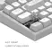 Dark Project ALU Terra Nostra White - Wired Gaming Keyboard (ANSI)