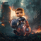 Iron Studios Infinity Saga - Figura di Capitan America Minico