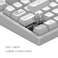 Dark Project ALU Terra Nova White - Ασύρματο πληκτρολόγιο παιχνιδιών (ANSI UA)