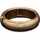 Weta Workshop LOTR- The One Ring (with runes) - Gold Plated Tungsten, Size 7