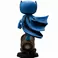 Iron Studios Batman: Batman auf Bat-Signal (blaue Variante) MiniCo