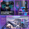 FIFINE A6T Buntes usb RGB Gaming Mikrofon mit Boom Arm-Schwarz